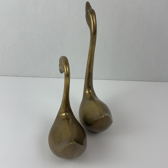 Vintage brass swans - Picture 4 of 10